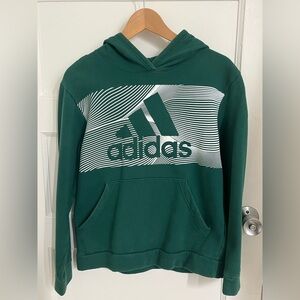 Adidas Big Kids Green Hoodie Size 14/16